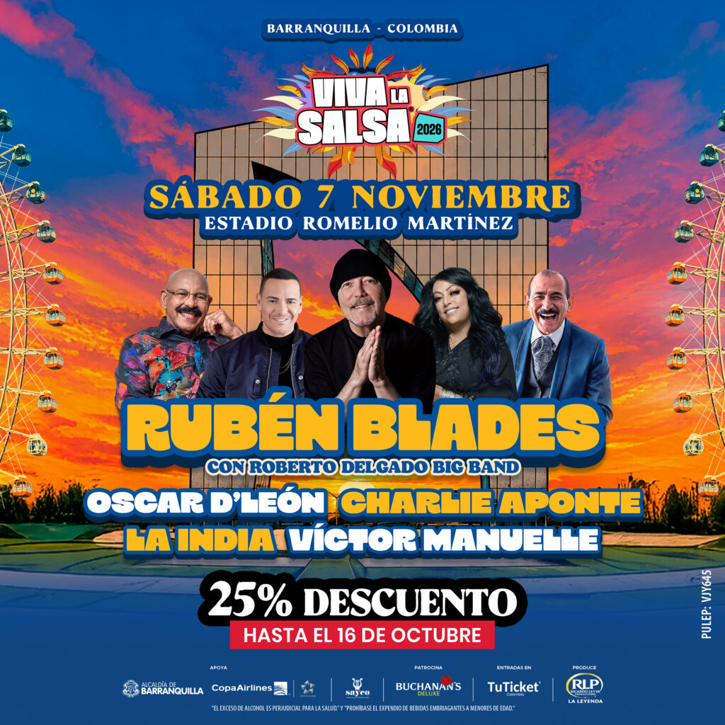 concierto viva la salsa barranquilla 2026. compra tus entradas en tuticket.com.co