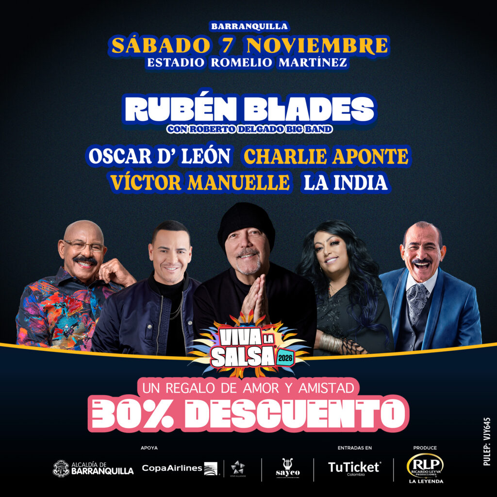 Concierto Viva la Salsa Barranquilla 2026 | Compra tus entradas en tuticket.com.co