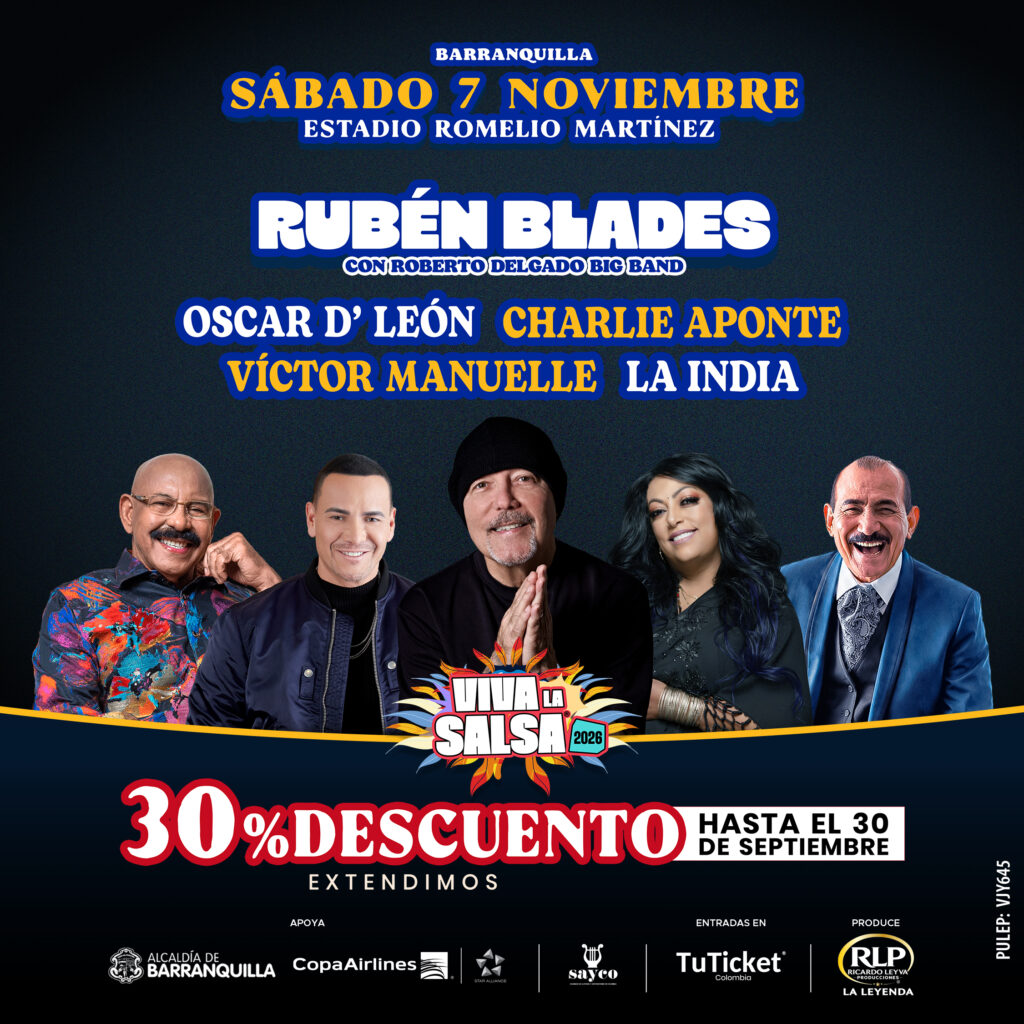 Concierto viva la salsa barranquilla. Compra tus entradas en tuticket.com.co